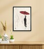 Under the Red Umbrella 12 x 16 inch Canvas Wall Art