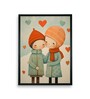 Warmth Within Boy & Girl 24 x 32 inch Canvas Wall Art