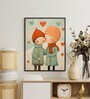 Warmth Within Boy & Girl 24 x 32 inch Canvas Wall Art