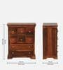Chitrinee Sheesham Wood Chest Of Drawers In Honey Oak Finish