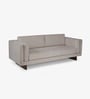 Chiyo Solid Wood 3 Seater Sofa In Brown Finish