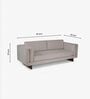 Chiyo Solid Wood 3 Seater Sofa In Brown Finish