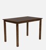 Chizu Solid Wood 4 Seater Dining Set in Cappuccino Finish