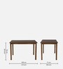 Chizu Solid Wood 4 Seater Dining Set in Cappuccino Finish