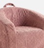 Chloe Puffy Organic Kids Lounge Chair In Pink Colour
