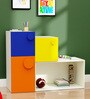 Choc-O-Block Kids Storage Cabinet in White & Orange Colour