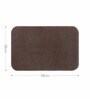 Chocolate & Camel Absorbent and Quick-Dry Polyester Bath Mats 38x58 cm
