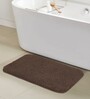 Chocolate Absorbent and Quick-Dry Polyester Bath Mats 30x45 cm