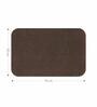Chocolate Absorbent and Quick-Dry Polyester Bath Mats 50x70 cm