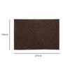 Brown Abstract 100 % Cotton 27.5x19.6 Inches AntiSkid Bath Mat