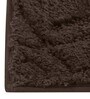 Brown Abstract 100 % Cotton 27.5x19.6 Inches AntiSkid Bath Mat