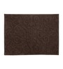Brown Abstract 100 % Cotton 27.5x19.6 Inches AntiSkid Bath Mat