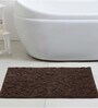 Brown Abstract 100 % Cotton 27.5x19.6 Inches AntiSkid Bath Mat