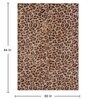Chocolate Abstract Polyester 5' X 7' Machine Made Carpet