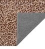 Chocolate Abstract Polyester 5' X 7' Machine Made Carpet