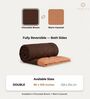 Brown & Caramel 200 GSM Reversible Comforter