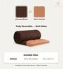 Brown & Caramel 200 GSM Reversible Comforter