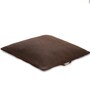 Chocolate Brown 100% Cotton Moss Stitch 27X27 Inches Knitted Cushion Cover