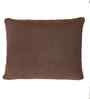 Chocolate Brown 100% Cotton Moss Stitch 27X27 Inches Knitted Cushion Cover