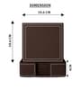 Chocolate Brown Chic Square Coaster