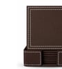 Chocolate Brown Chic Square Coaster