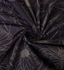 Brown Floral 280 TC Cotton Double Queen Size Bedsheet With 2 Pillow Covers