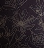 Brown Floral 280 TC Cotton Double Queen Size Bedsheet With 2 Pillow Covers