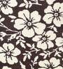 Brown Floral Polyester AntiSkid Bathmat