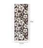 Brown Floral Polyester AntiSkid Bathmat