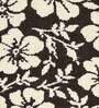 Chocolate Floral Polyester AntiSkid Bathmat