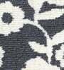 Grey Floral Polyester 28x20 Inches Anti Skid Bath Mat