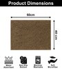Chocolate Microfibre 16x24 Inches Lightweight Bath Mat