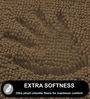 Chocolate Microfibre 16x24 Inches Lightweight Bath Mat