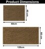 Chocolate Microfibre 16x24 Inches Lightweight Bath Mat