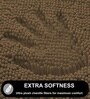 Chocolate Microfibre 16x24 Inches Lightweight Bath Mat