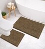 Chocolate Microfibre 18x30 Inches Lightweight Bath Mat