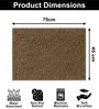 Chocolate Microfibre 18x30 Inches Lightweight Bath Mat