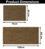 Chocolate Microfibre 18x30 Inches Lightweight Bath Mat