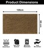 Chocolate Microfibre 23x47 Inches Lightweight Bath Mat