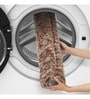 Brown Solid Shaggy Polyester 24x16 Inches AntiSkid Bath Mat