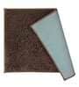 Brown Solid Cotton AntiSkid Bathmat