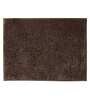 Brown Solid Cotton AntiSkid Bathmat