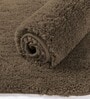 Chocolate Solid Microfiber 6 X 7 Feet Tufted Carpet