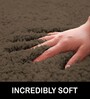 Chocolate Solid Microfiber 6 X 7 Feet Tufted Carpet