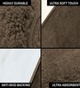 Chocolate Solid Microfiber 6 X 7 Feet Tufted Carpet