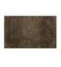 Brown Solid Microfibre 30x18 Inches AntiSkid Bath Mat