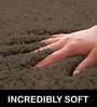 Chocolate Solid Microfibre 36x24 Inches AntiSkid Bath Mat