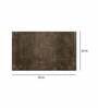 Chocolate Solid Microfibre 36x24 Inches AntiSkid Bath Mat