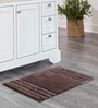 Chocolate Stripe Polyester 24x16 Inches Max Absorbant 1 Bathmat