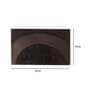 Brown Solid Polyester 30x18 Inches AntiSkid Bath Mat